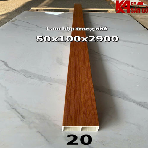Thanh Lam Hộp Nhựa Giả Gỗ 50*100 AV-20